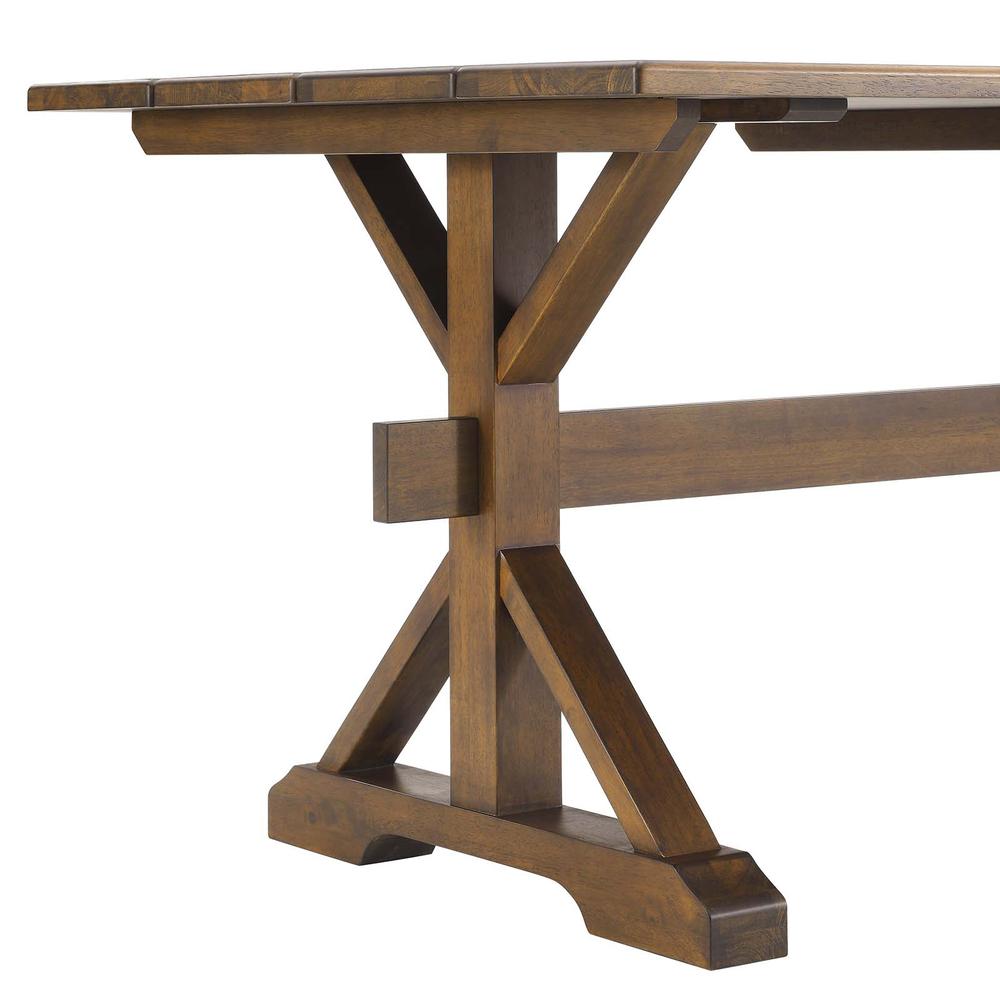 Windchime 71" Wood Dining Table. Picture 5