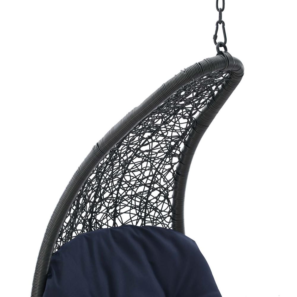 Landscape Hanging Chaise Lounge Outdoor Patio Swing Chair. Picture 4
