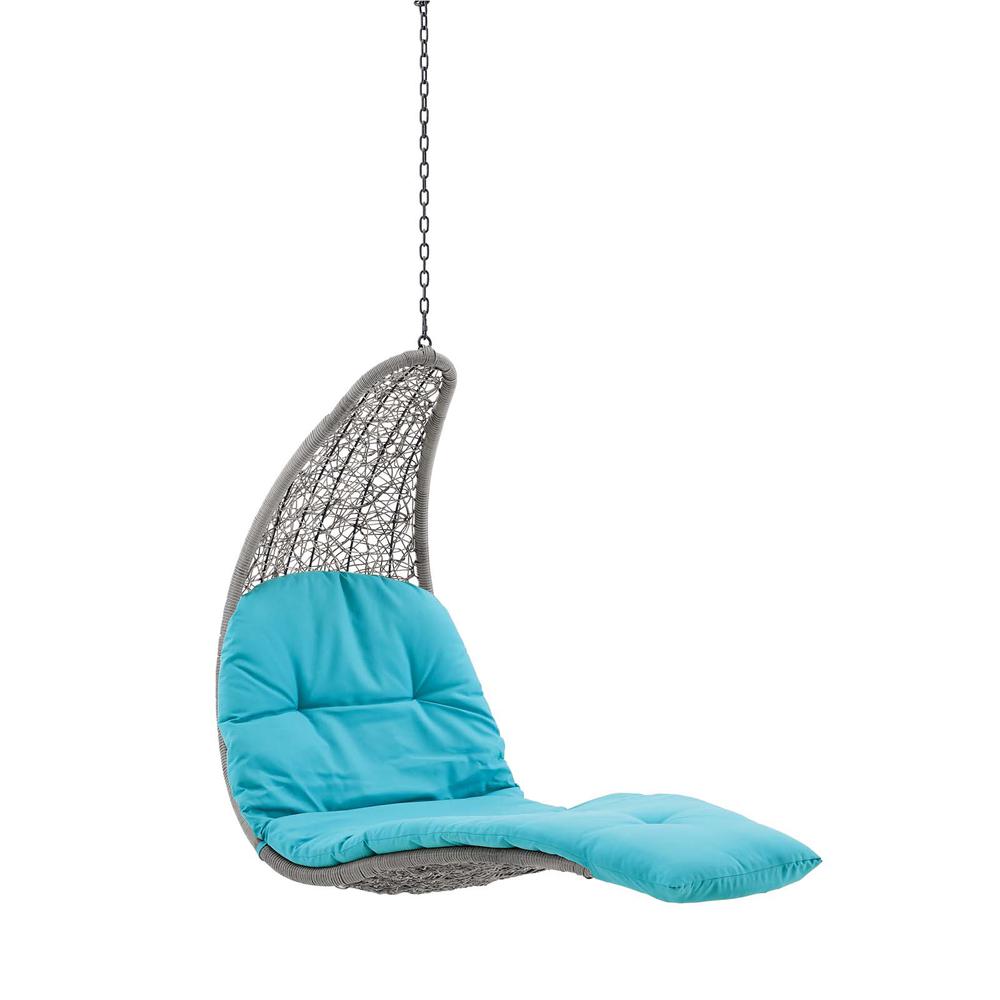 Landscape Hanging Chaise Lounge Outdoor Patio Swing Chair. Picture 1