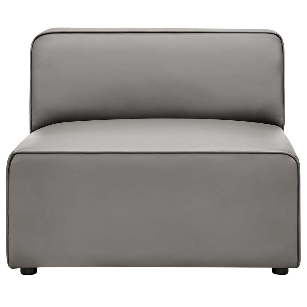 Mingle Vegan Leather Armless Chair. Picture 4
