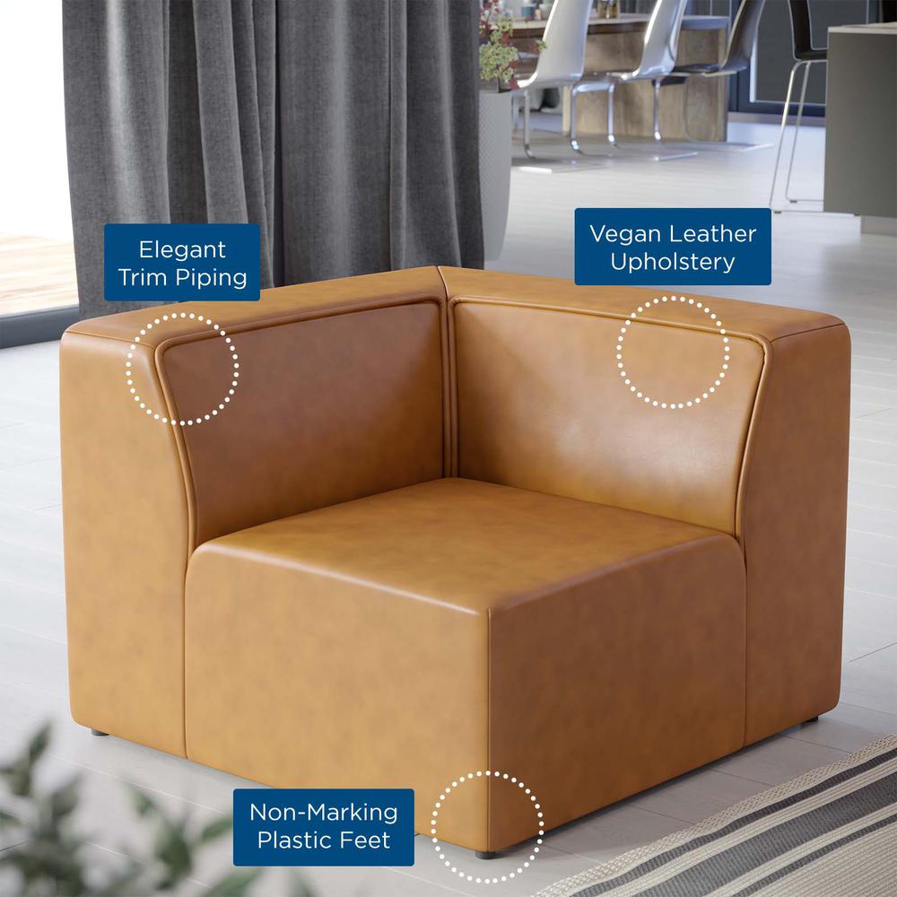 Mingle Vegan Leather Corner Chair. Picture 6