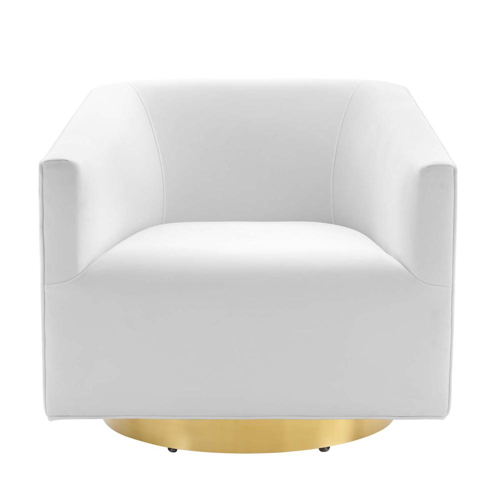 Twist Accent Lounge Performance Velvet Swivel Chair. Picture 5