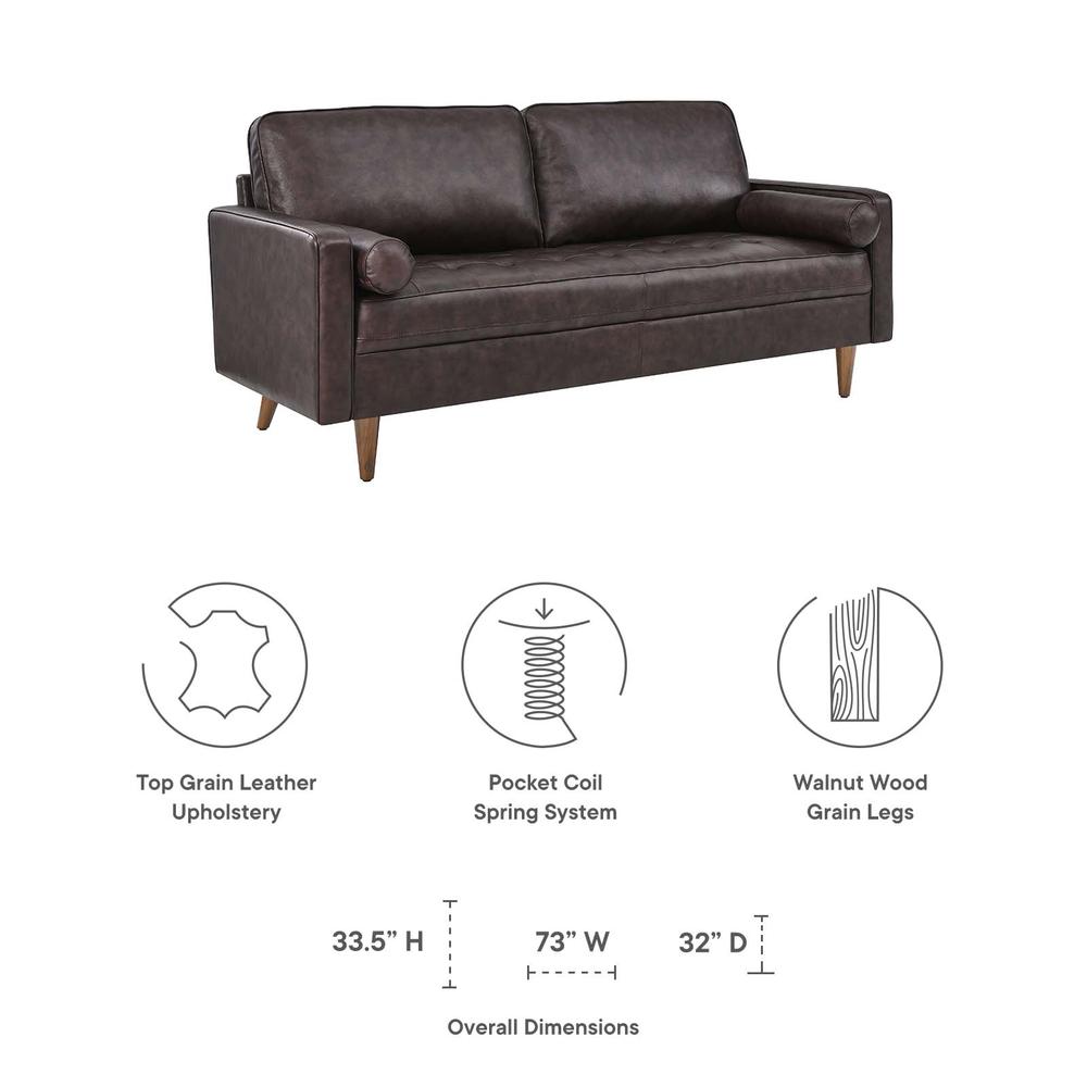 Valour Leather Sofa. Picture 5