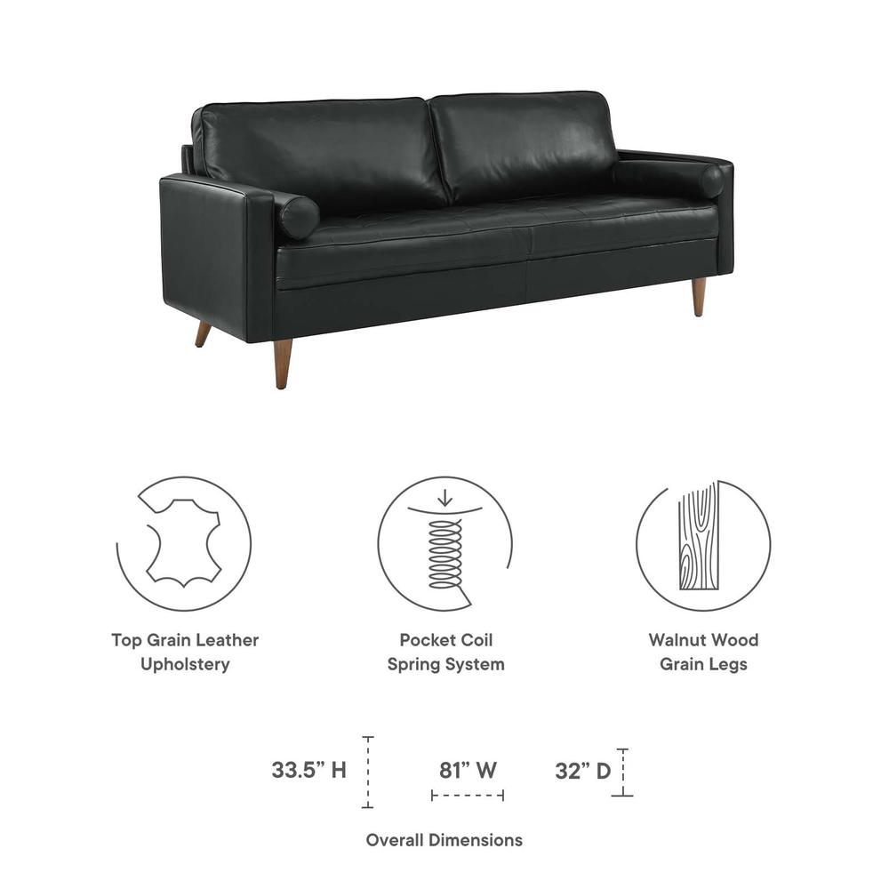 Valour 81" Leather Sofa. Picture 6