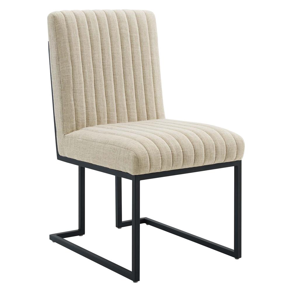 Indulge Channel Tufted Fabric Dining Chair. Picture 1