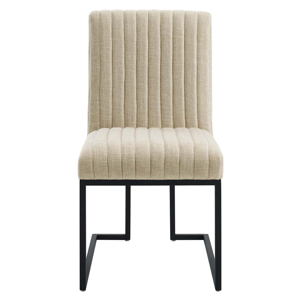 Indulge Channel Tufted Fabric Dining Chair. Picture 5