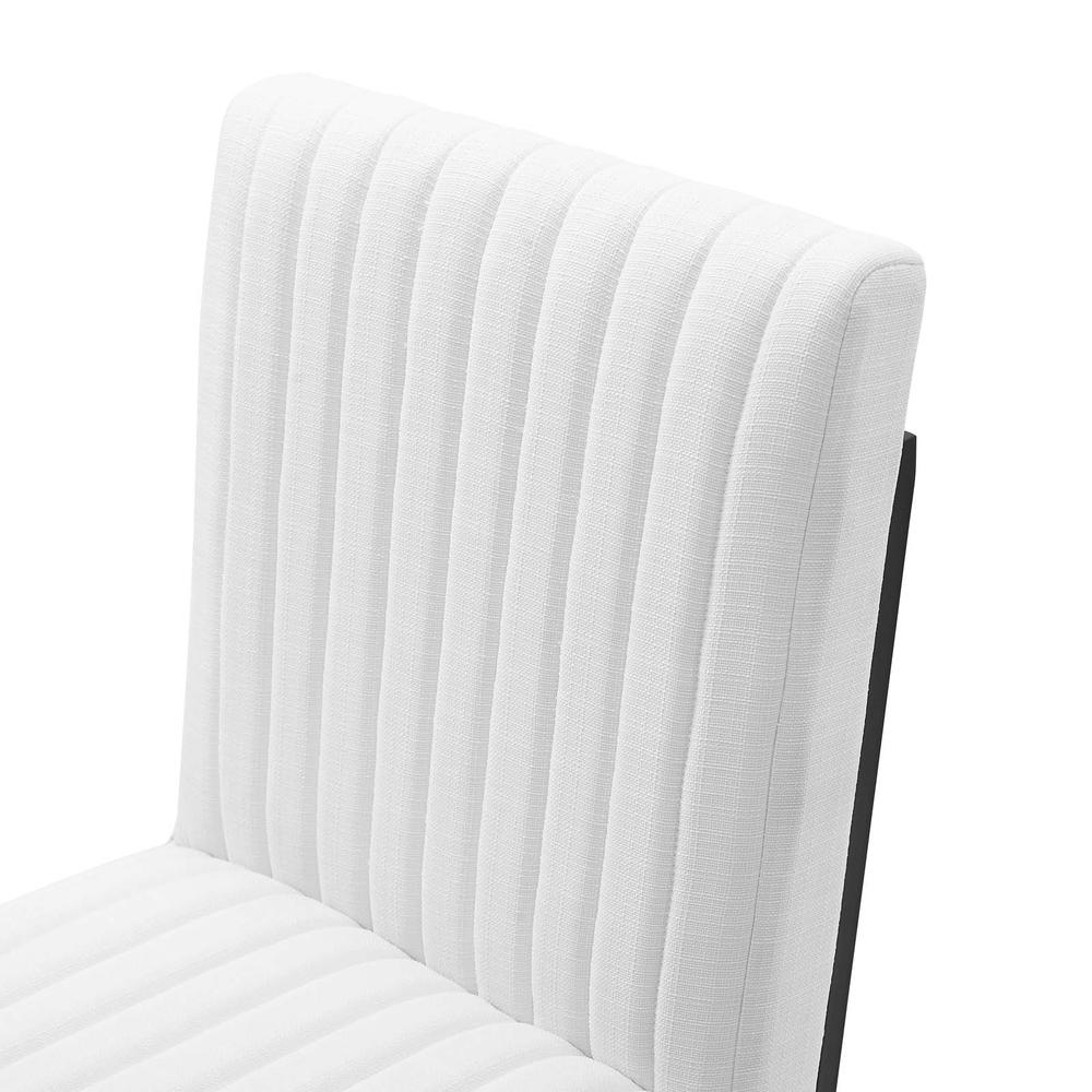 Indulge Channel Tufted Fabric Dining Chair. Picture 4