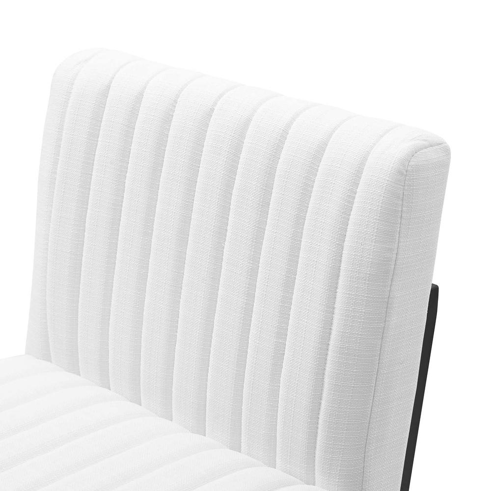 Indulge Channel Tufted Fabric Bar Stool - White EEI-4654-WHI. Picture 4