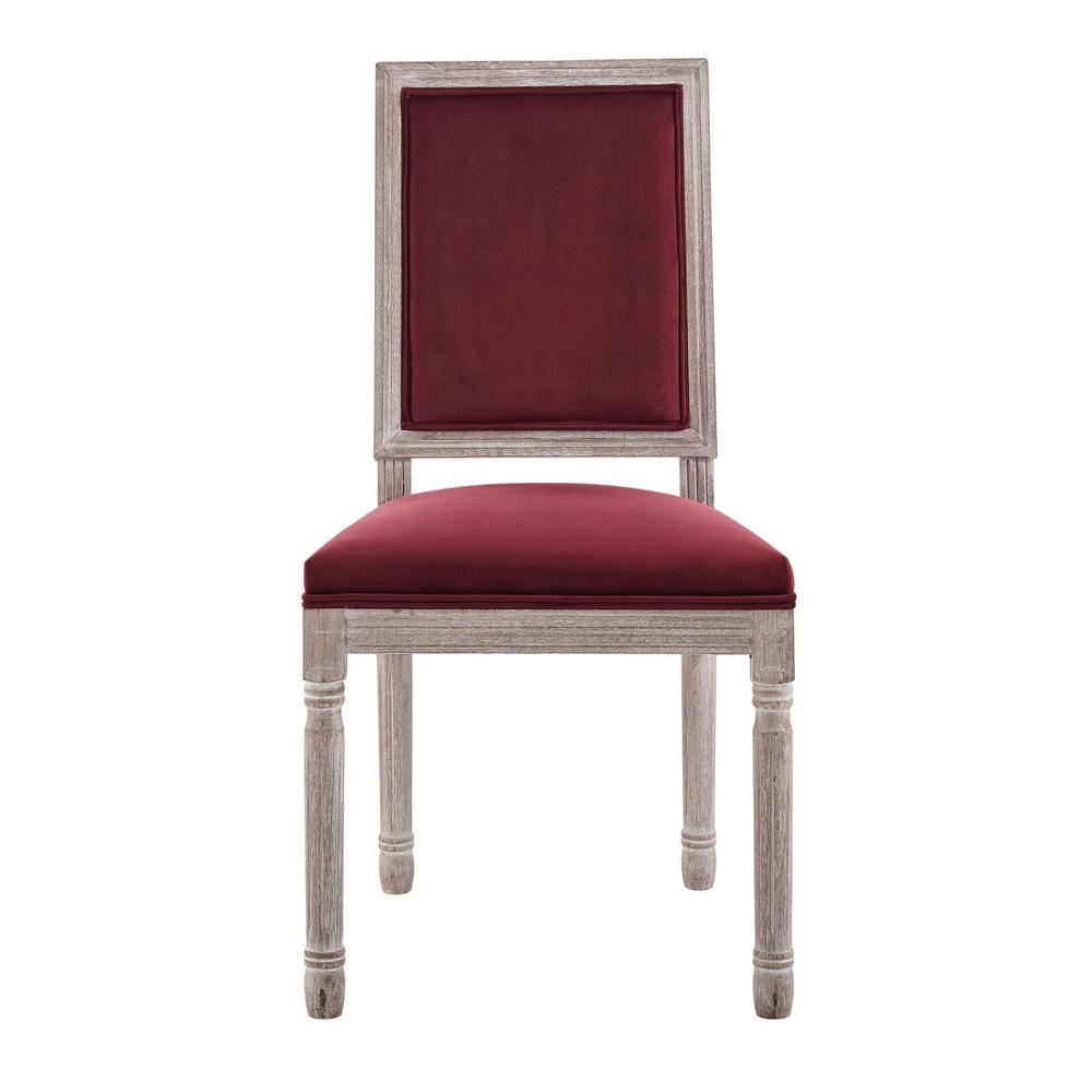 Court French Vintage Performance Velvet Dining Side Chair. Picture 4