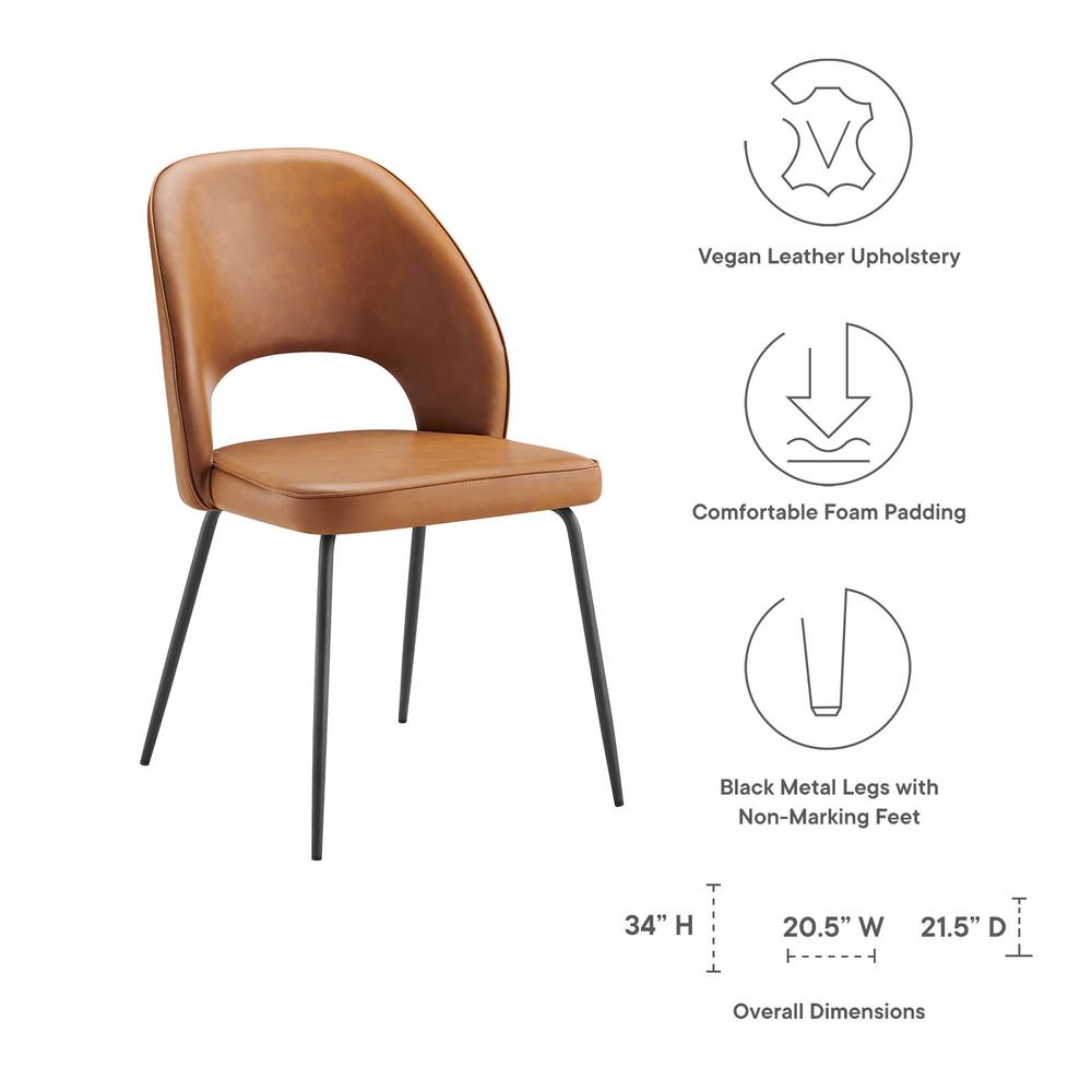Nico Vegan Leather Dining Chair Set of 2. Picture 6