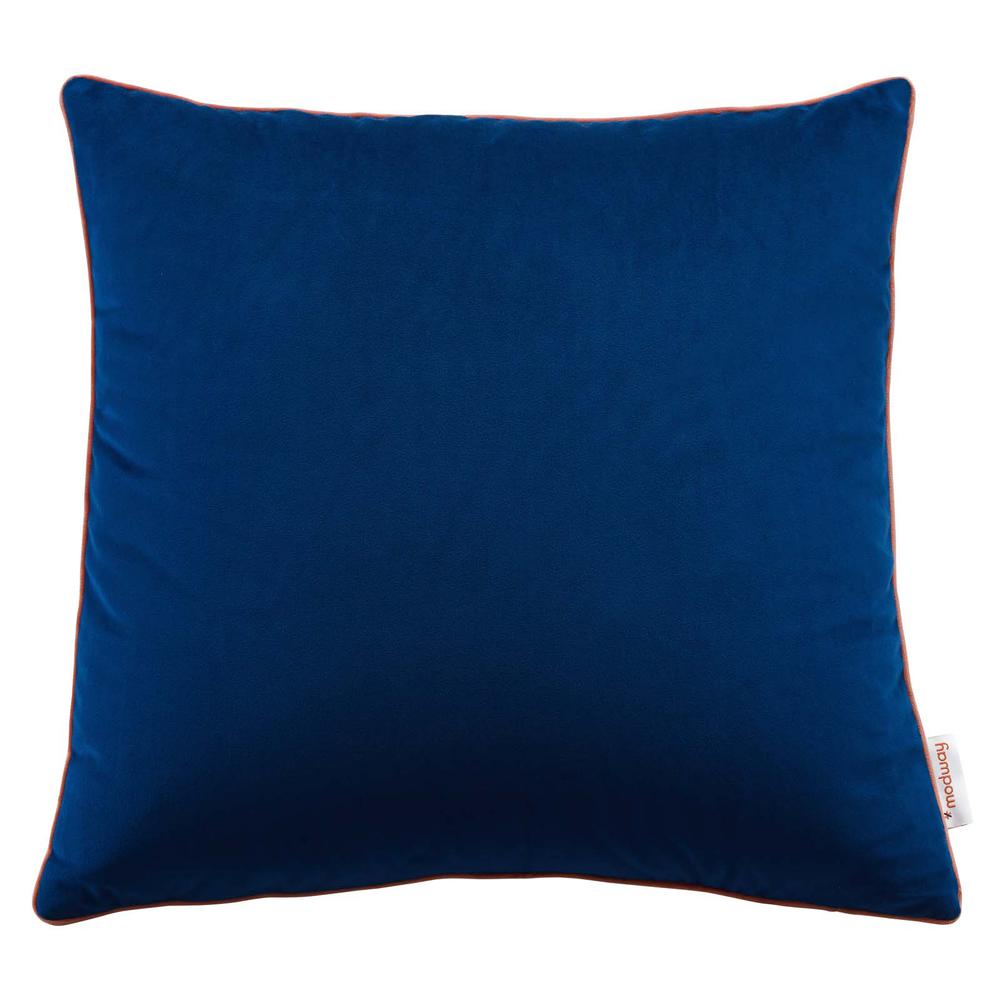 Accentuate 20" Performance Velvet Throw Pillow. Picture 1
