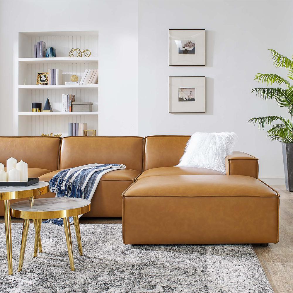 Restore 7-Piece Vegan Leather Sectional Sofa. Picture 14