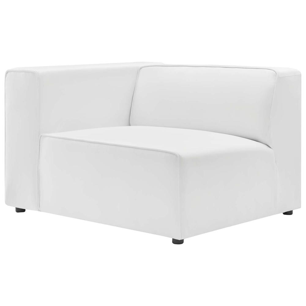 Mingle Vegan Leather 3-Piece Sectional Sofa - White EEI-4789-WHI. Picture 3