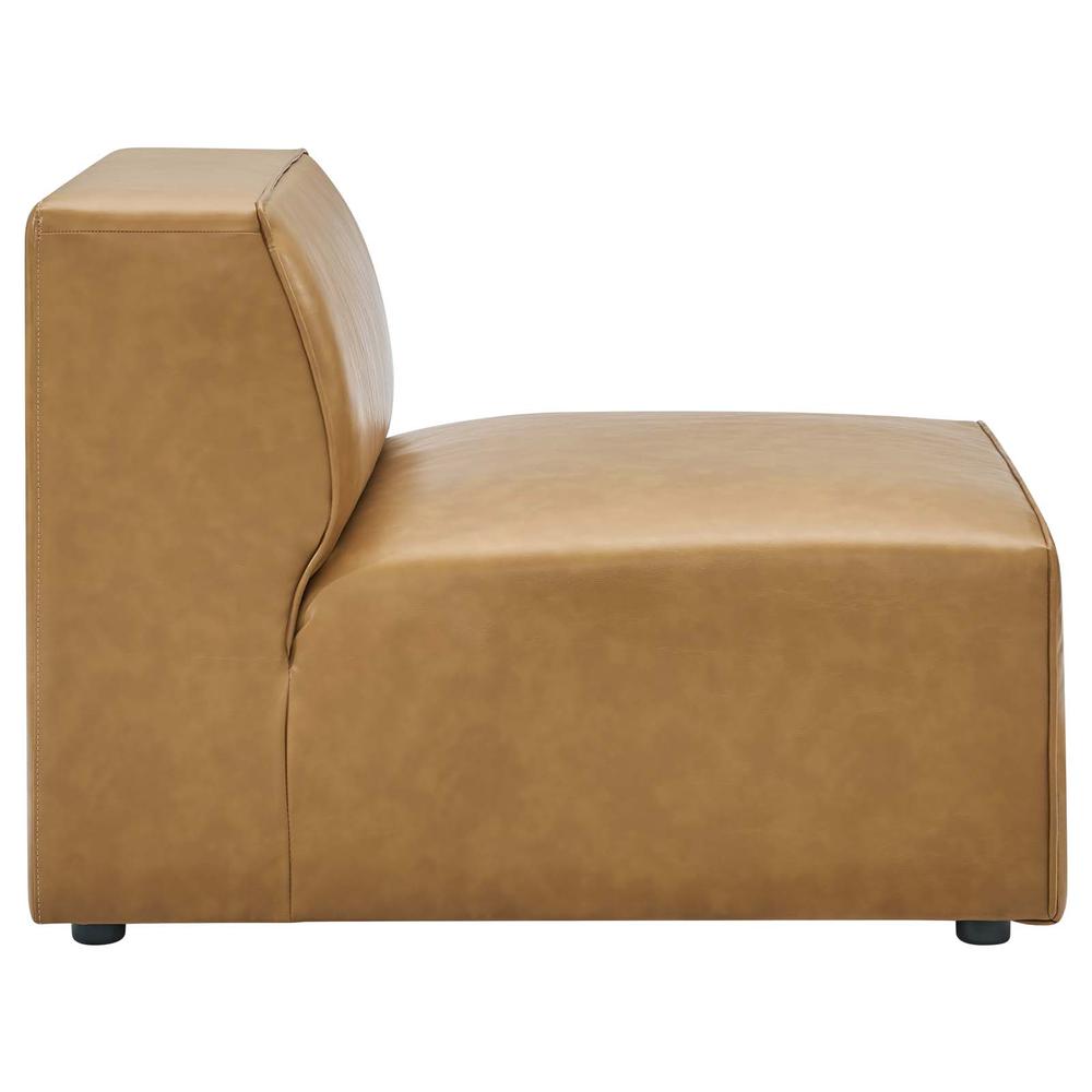 Mingle Vegan Leather Sofa and Ottoman Set - Tan EEI-4790-TAN. Picture 8