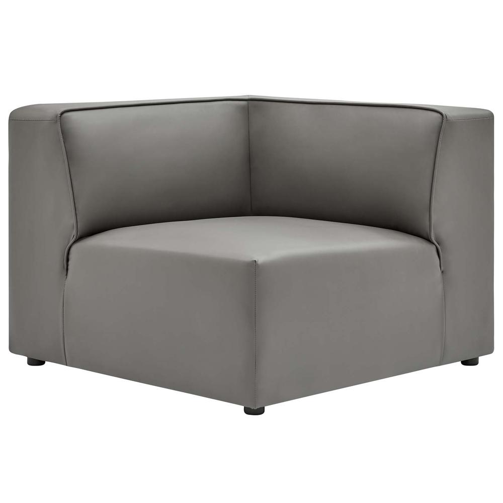 Mingle Vegan Leather 7-Piece Furniture Set - Gray EEI-4796-GRY. Picture 9