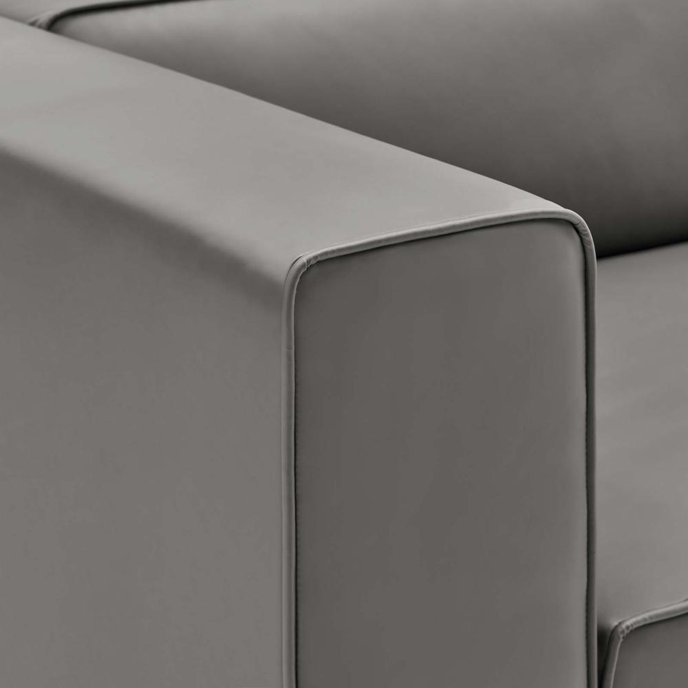 Mingle Vegan Leather 7-Piece Furniture Set - Gray EEI-4796-GRY. Picture 6