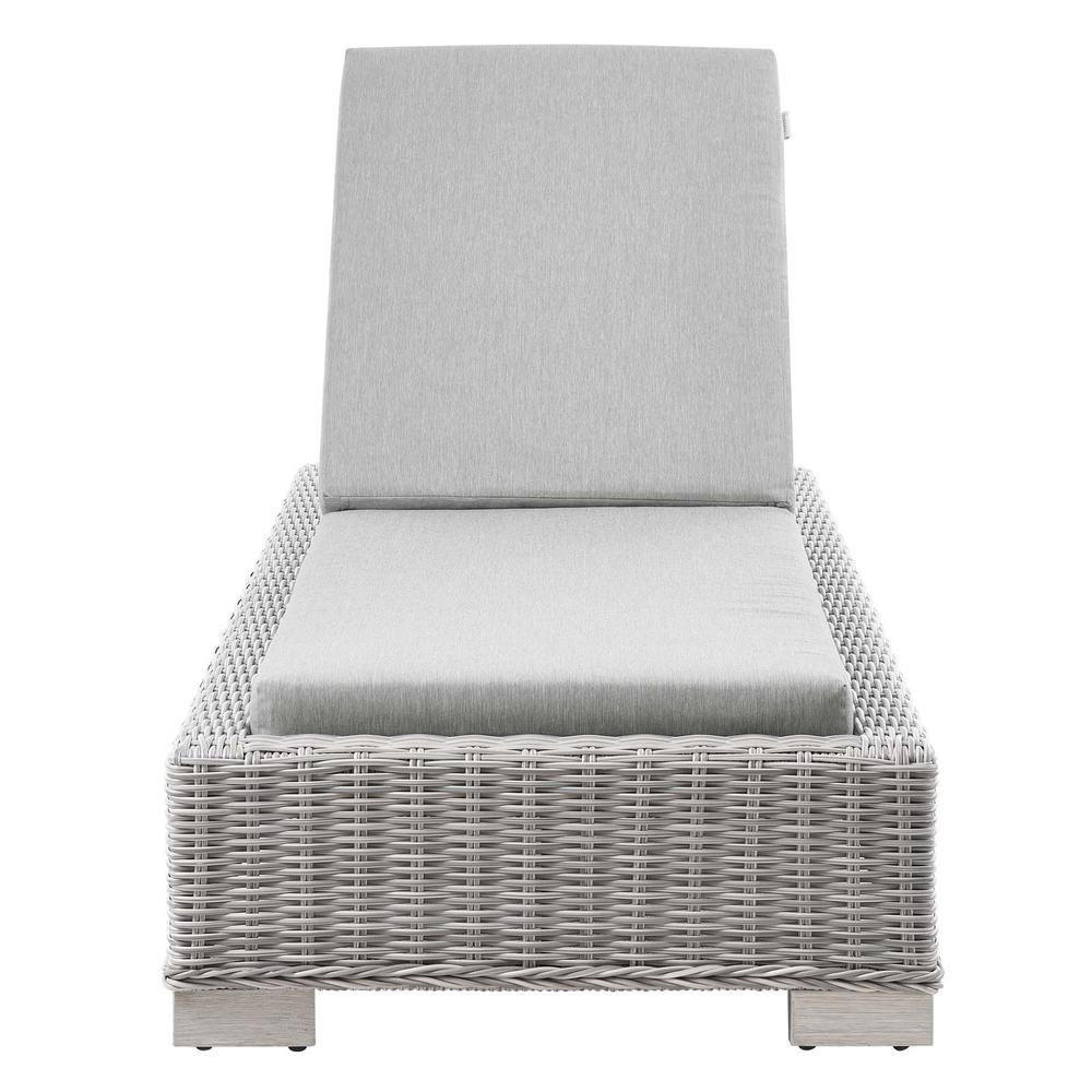 Conway Outdoor Patio Wicker Rattan Chaise Lounge. Picture 6