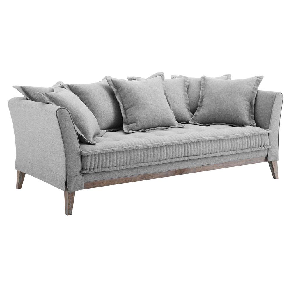 Rowan Fabric Sofa - Light Gray EEI-4909-LGR. Picture 1