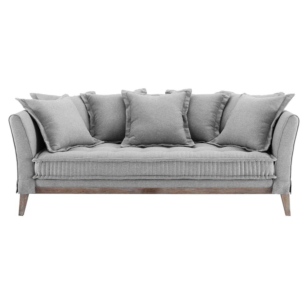 Rowan Fabric Sofa - Light Gray EEI-4909-LGR. Picture 4