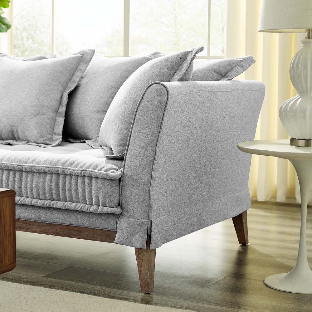 Rowan Fabric Sofa - Light Gray EEI-4909-LGR. Picture 7