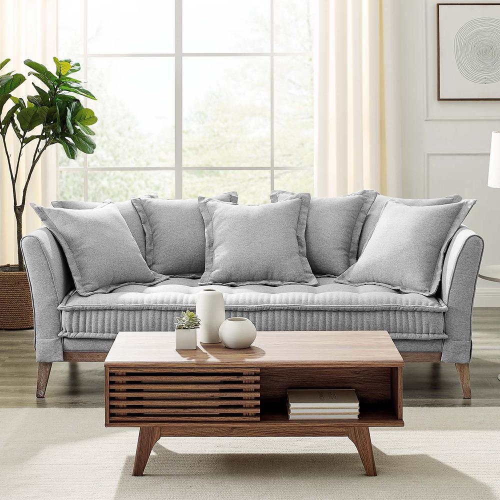 Rowan Fabric Sofa - Light Gray EEI-4909-LGR. Picture 8
