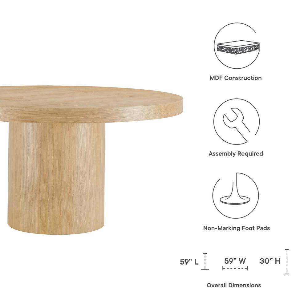 Gratify 60" Round Dining Table. Picture 6