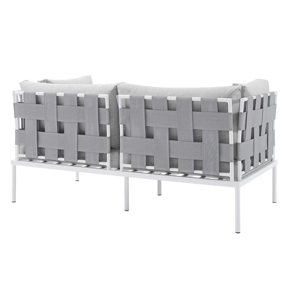 Harmony 5-Piece  Sunbrella Outdoor Patio Aluminum Furniture Set. Picture 4