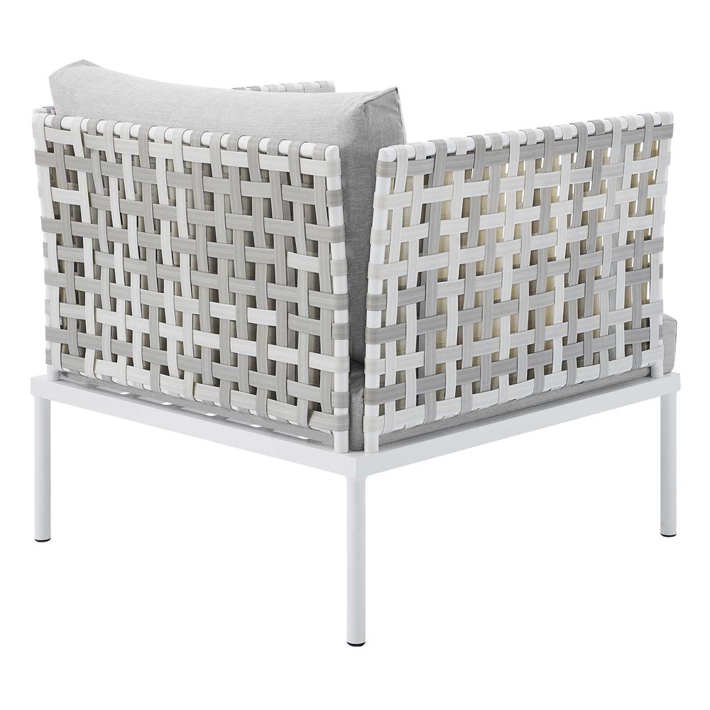 7-Piece  Sunbrella Basket Weave Outdoor Patio Aluminum Sectional Sofa Set. Picture 4