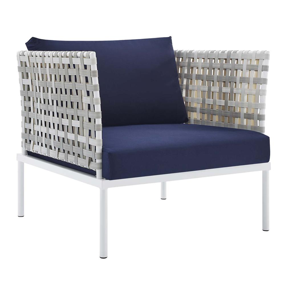 10-Piece  Sunbrella Basket Weave Outdoor Patio Aluminum Sectional Sofa Set. Picture 2