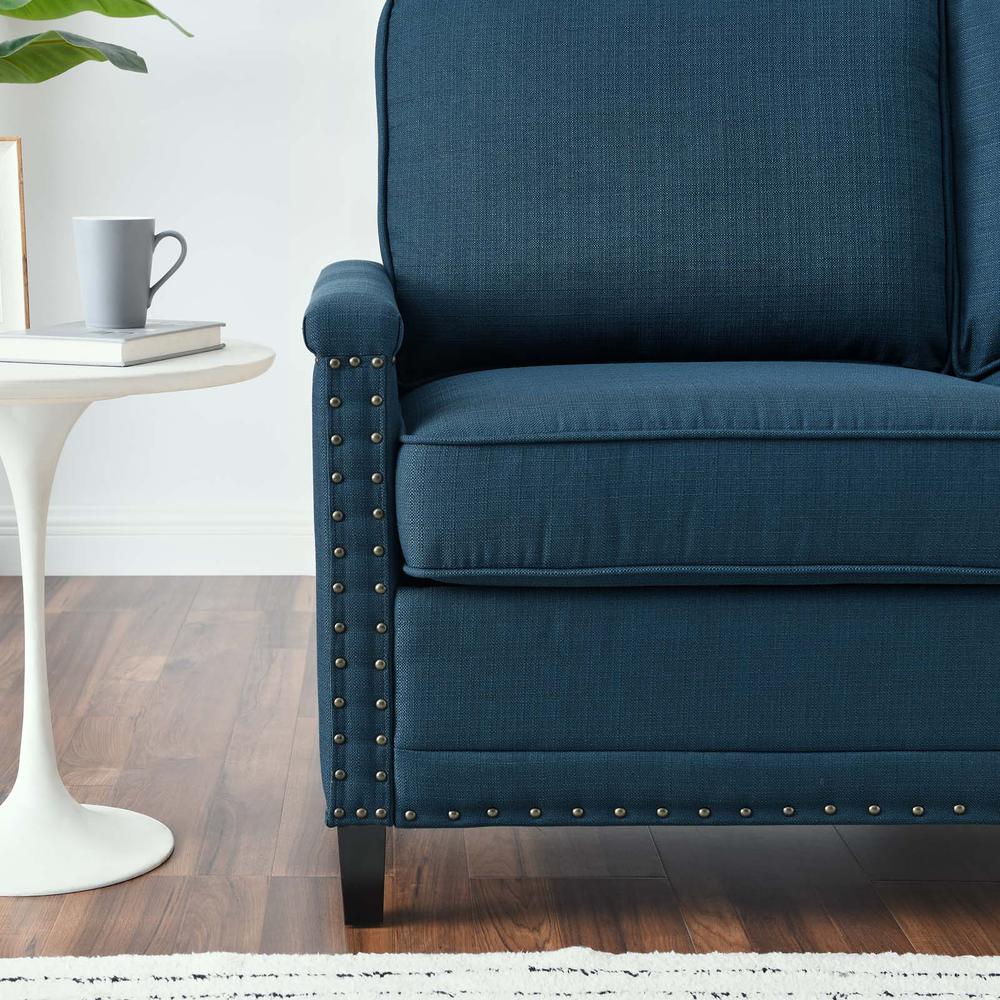 Ashton Upholstered Fabric Loveseat - Azure EEI-4985-AZU. Picture 7