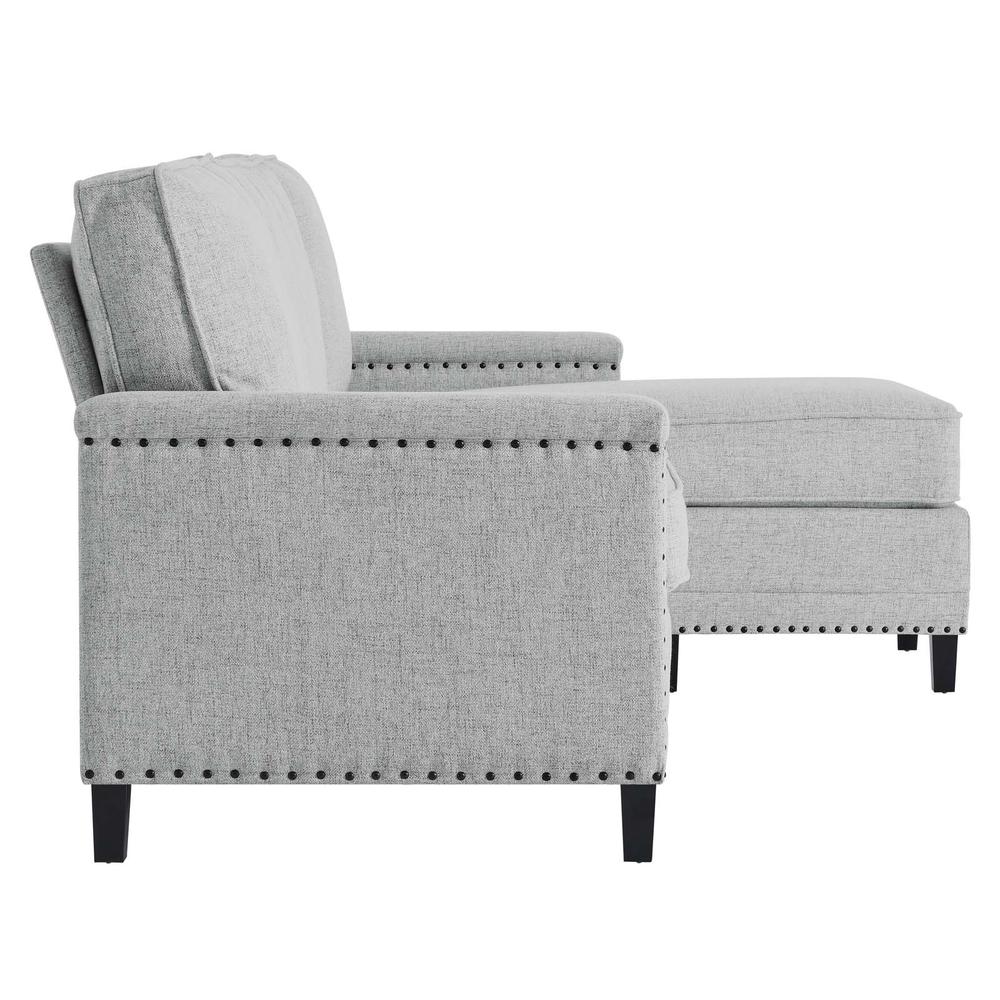 Ashton Upholstered Fabric Sectional Sofa - Light Gray EEI-4994-LGR. Picture 2