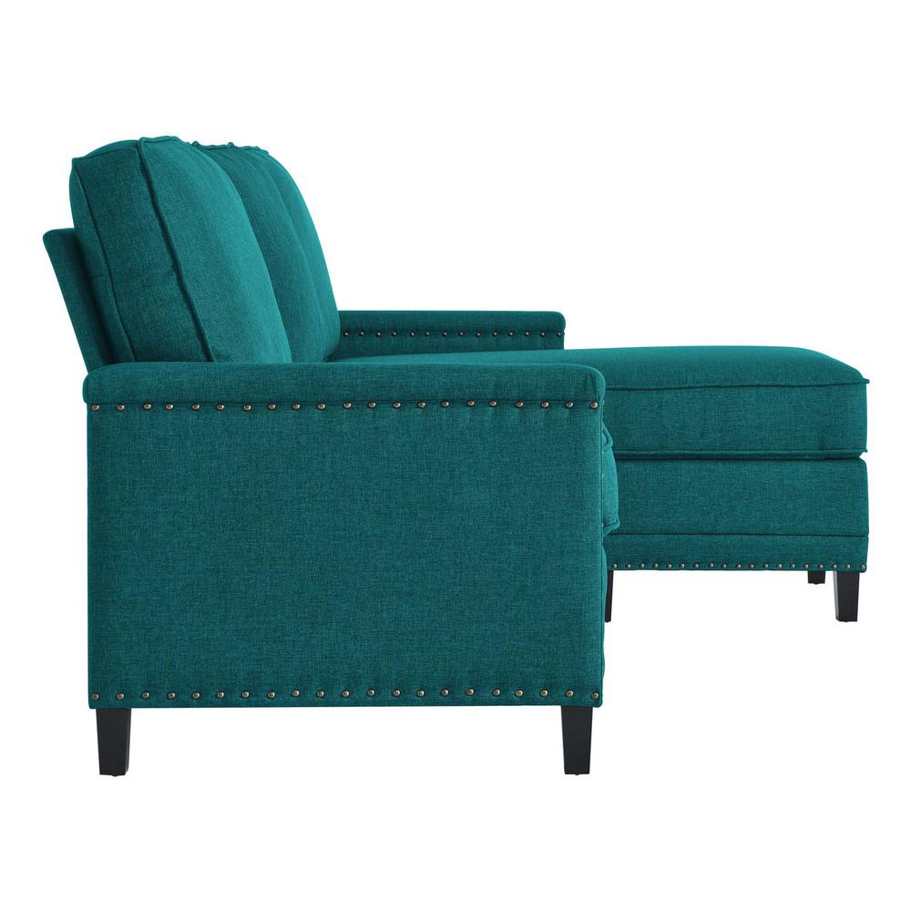Ashton Upholstered Fabric Sectional Sofa - Teal EEI-4994-TEA. Picture 2