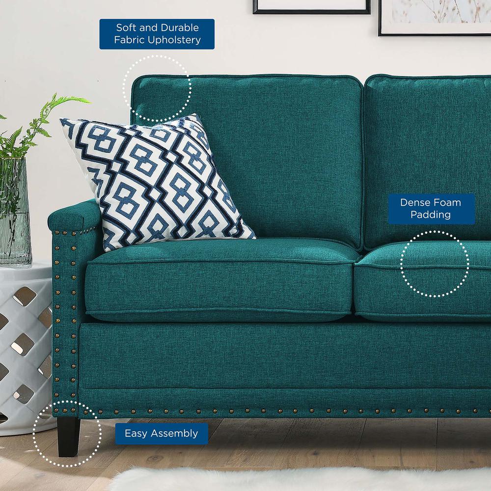 Ashton Upholstered Fabric Sectional Sofa - Teal EEI-4994-TEA. Picture 5