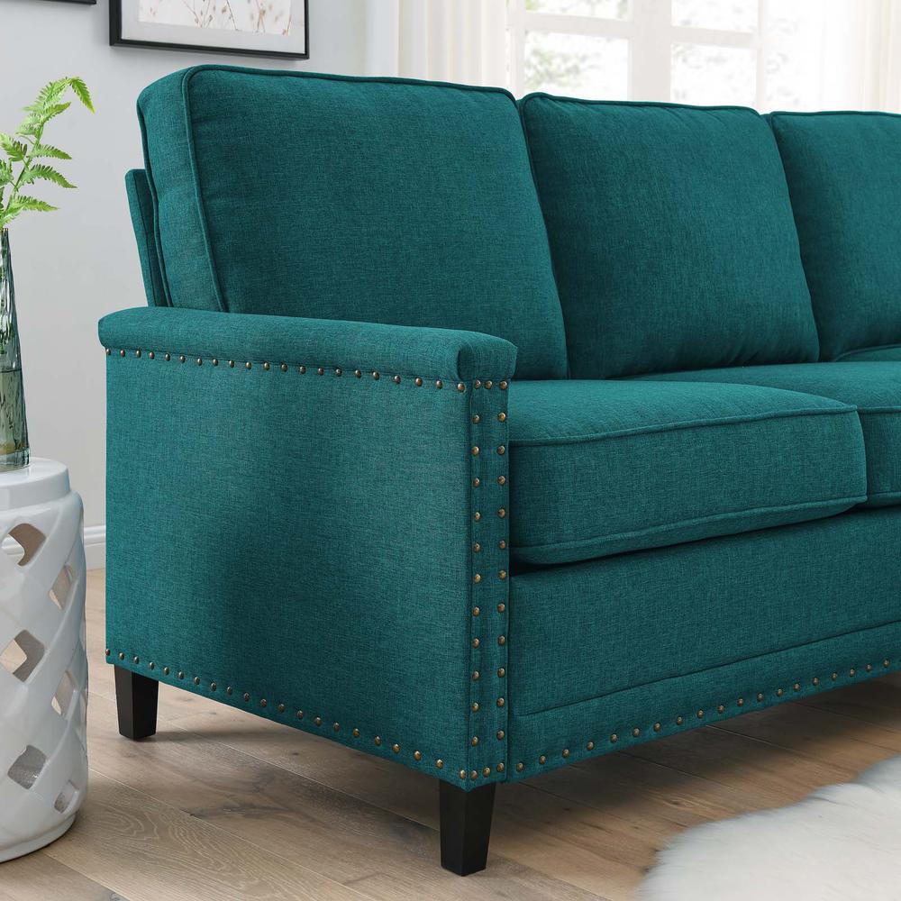 Ashton Upholstered Fabric Sectional Sofa - Teal EEI-4994-TEA. Picture 6