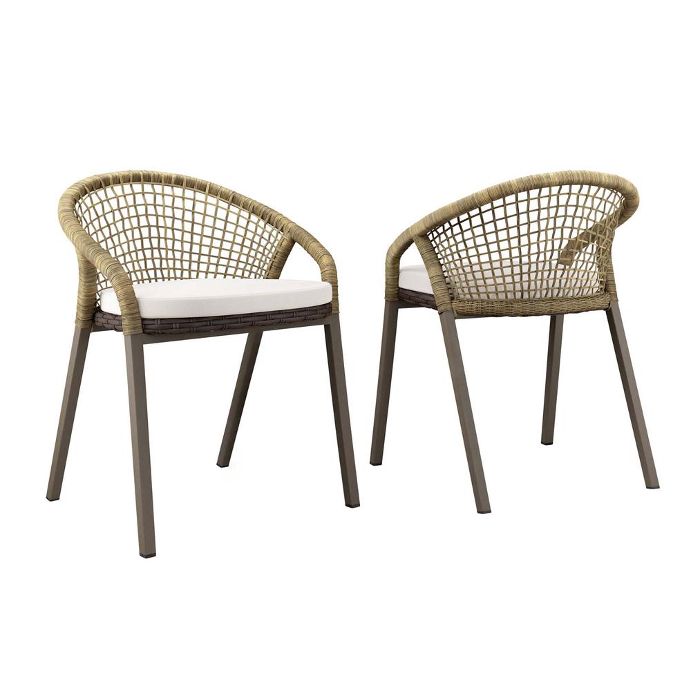 Meadow Outdoor Patio Dining Chairs Set of 2. Picture 1