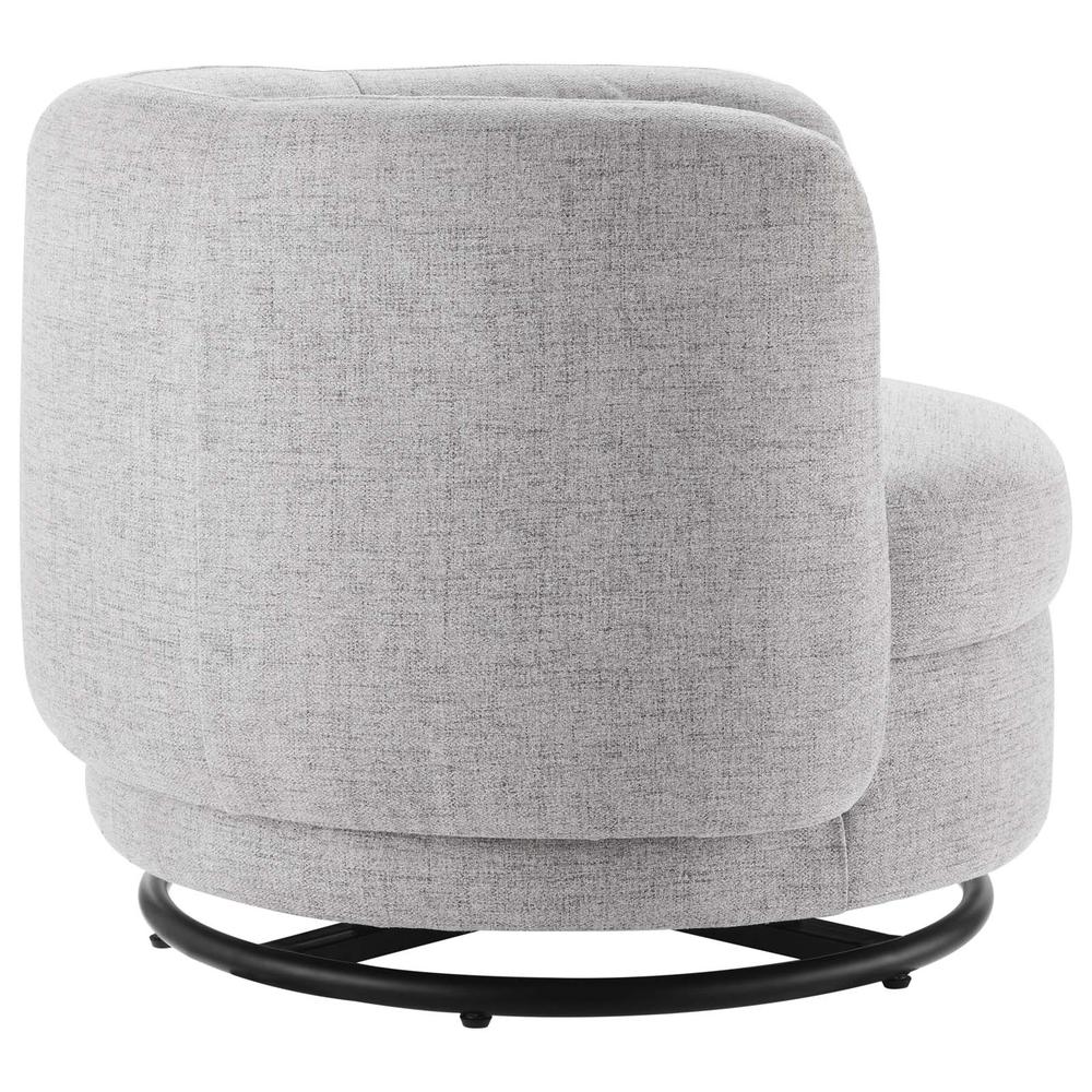 Relish Upholstered Fabric Swivel Chair. Picture 2