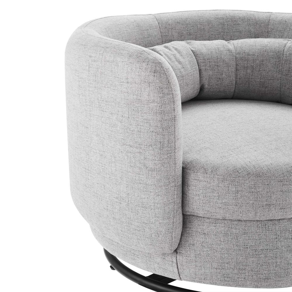 Relish Upholstered Fabric Swivel Chair. Picture 4