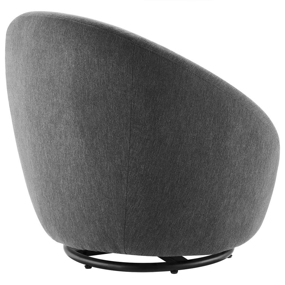 Buttercup Upholstered Fabric Swivel Chair. Picture 3