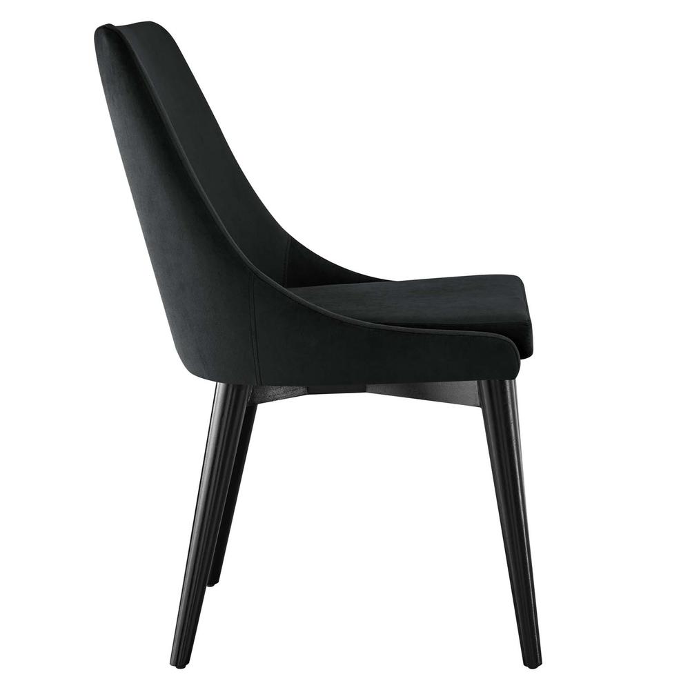 Viscount Performance Velvet Dining Chair. Picture 2