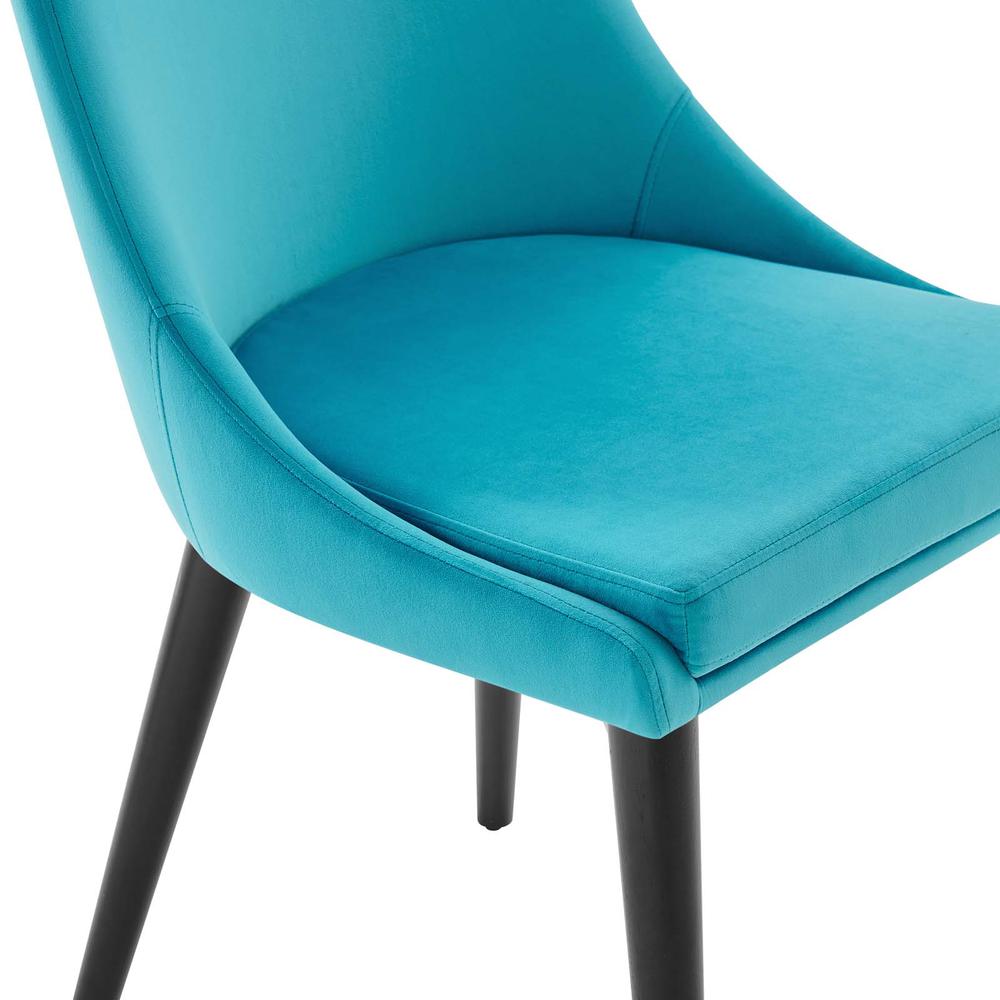 Viscount Performance Velvet Dining Chair. Picture 4