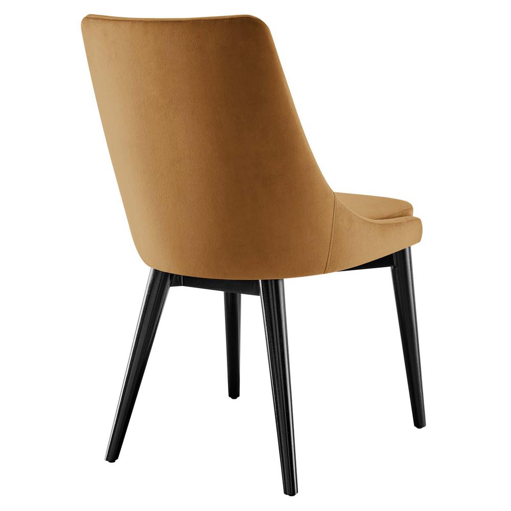 Viscount Performance Velvet Dining Chair. Picture 3