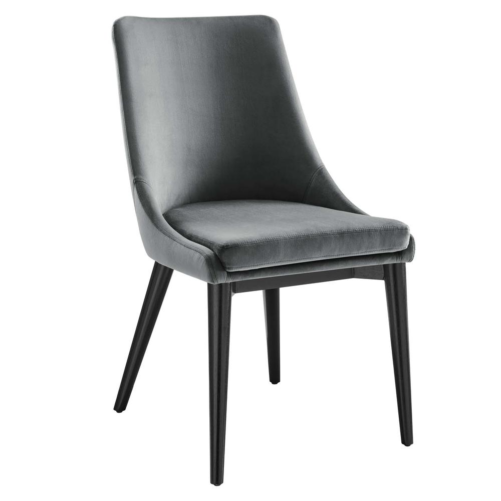 Viscount Performance Velvet Dining Chair. Picture 1