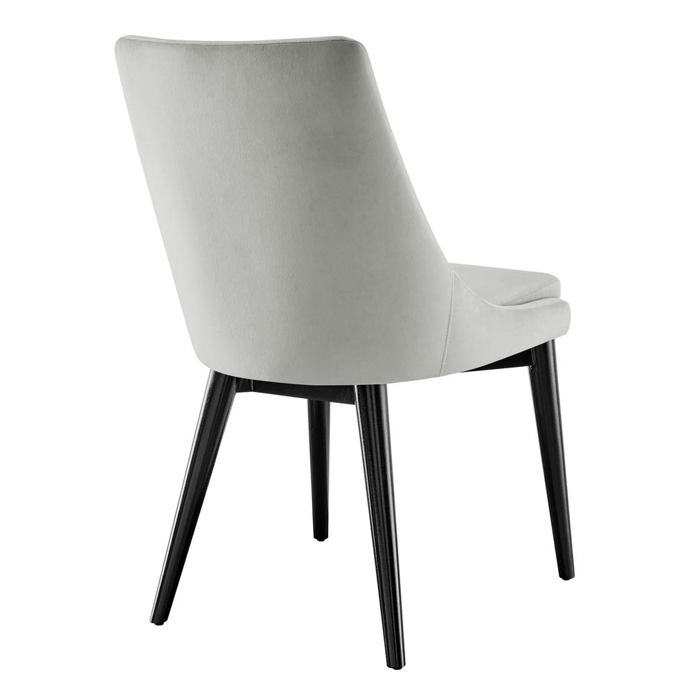 Viscount Performance Velvet Dining Chair. Picture 3