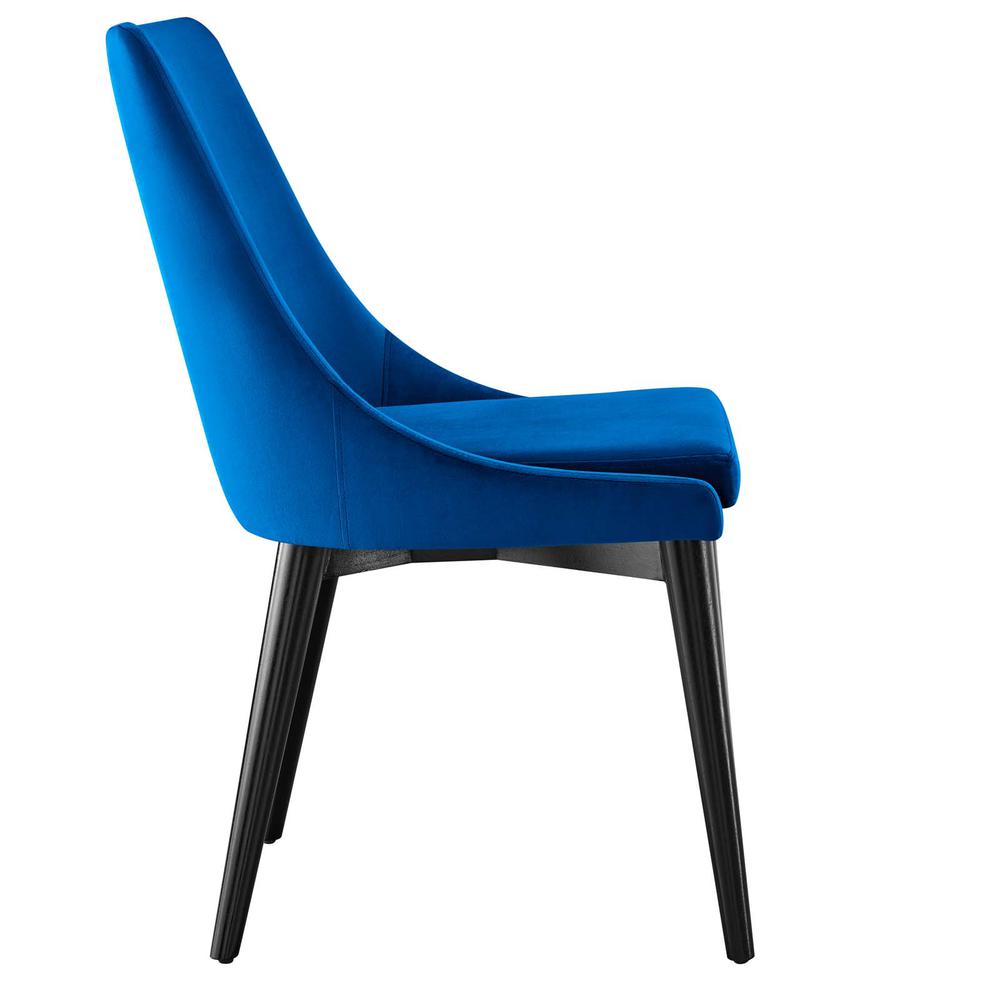 Viscount Performance Velvet Dining Chair. Picture 2