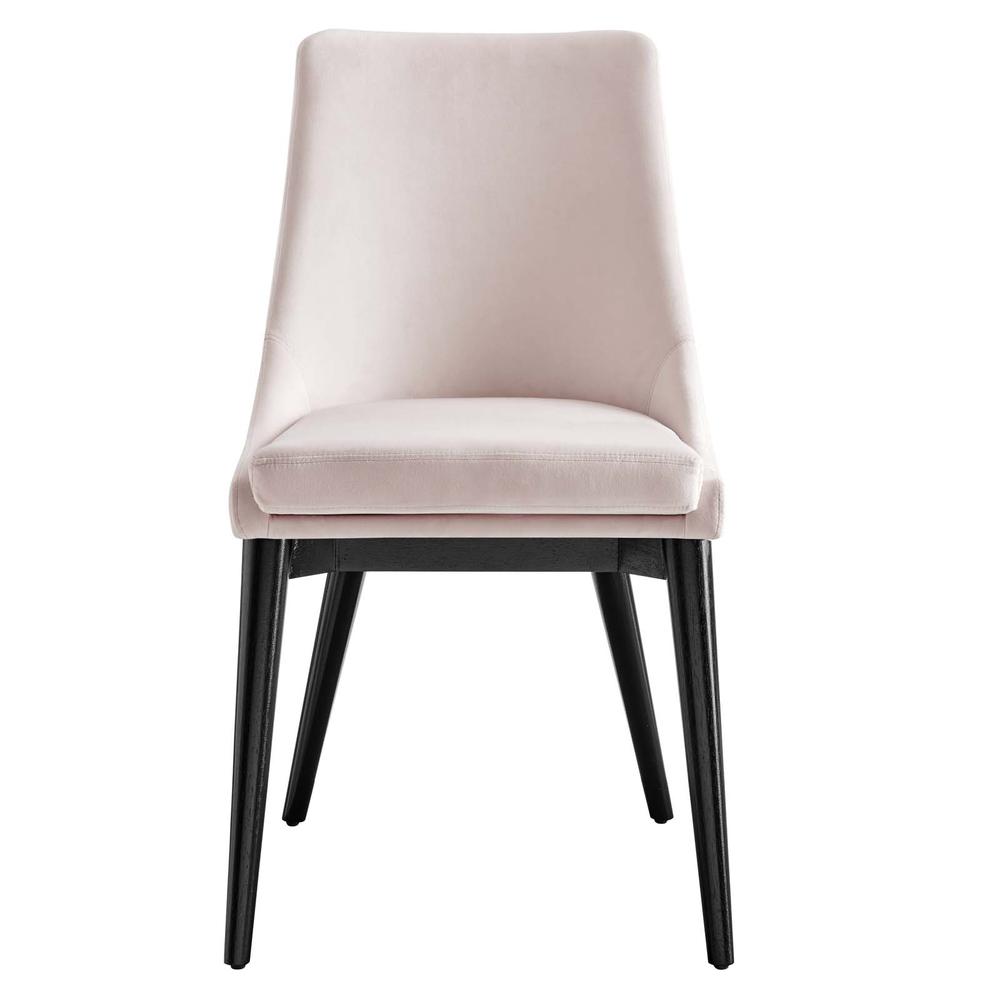 Viscount Performance Velvet Dining Chair. Picture 5