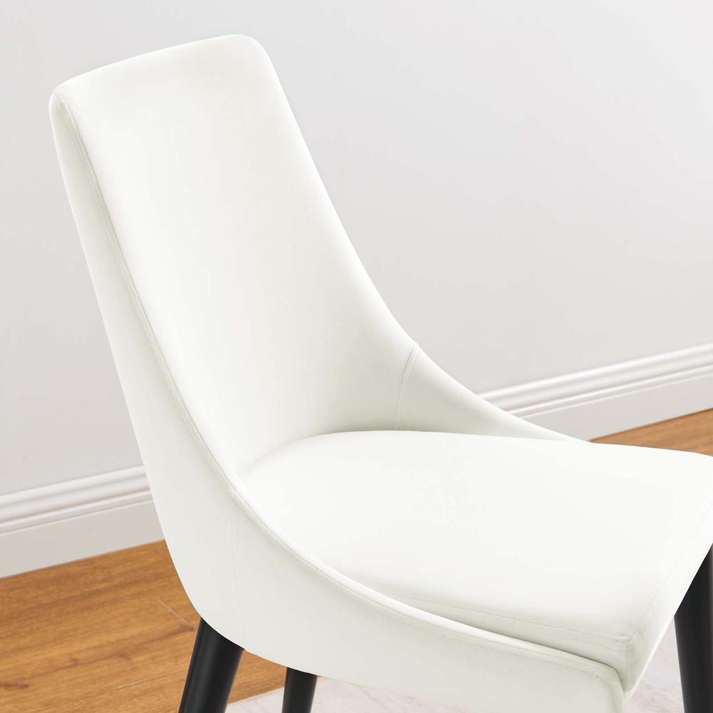 Viscount Performance Velvet Dining Chair. Picture 7