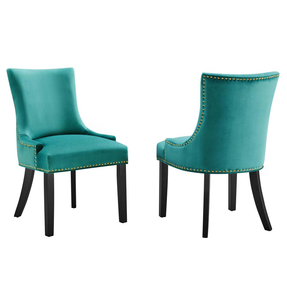 Marquis Performance Velvet Dining Chairs - Set of 2. Picture 1