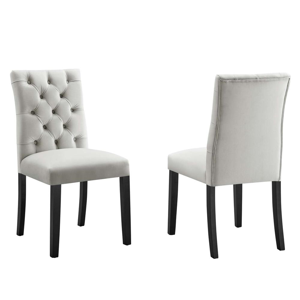 Duchess Performance Velvet Dining Chairs - Set of 2. Picture 1