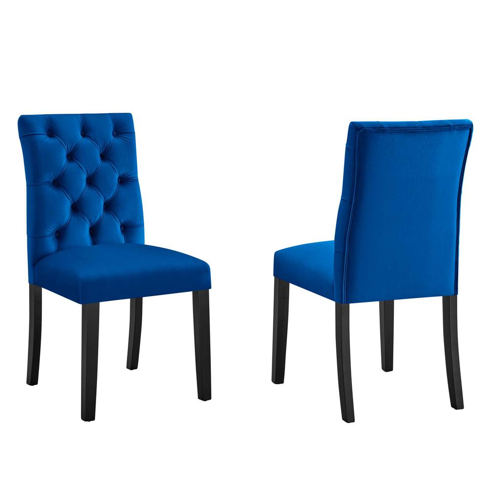Duchess Performance Velvet Dining Chairs - Set of 2. Picture 1