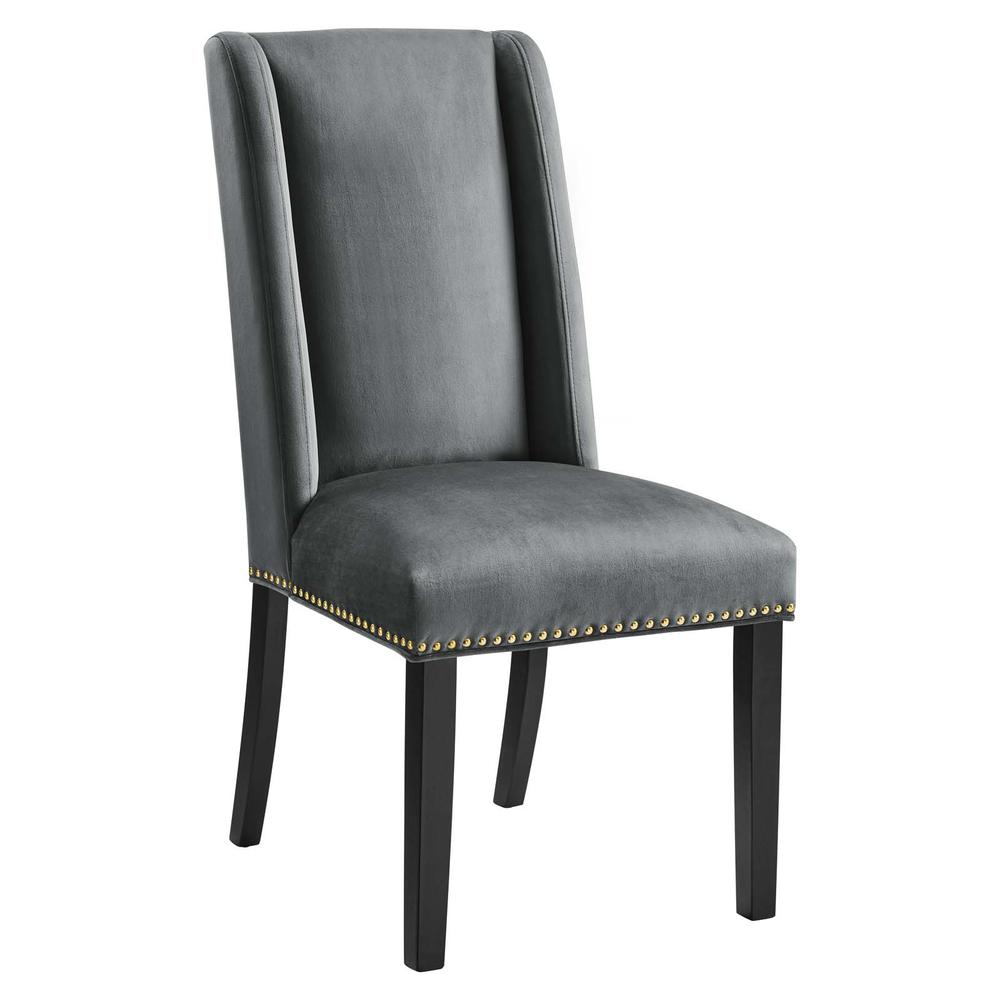 Baron Performance Velvet Dining Chairs - Set of 2. Picture 2